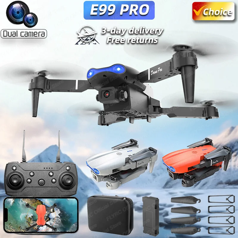 Drone Camera Wide Angle - Mini E99Pro Pieghevole RC Elicottero 5G