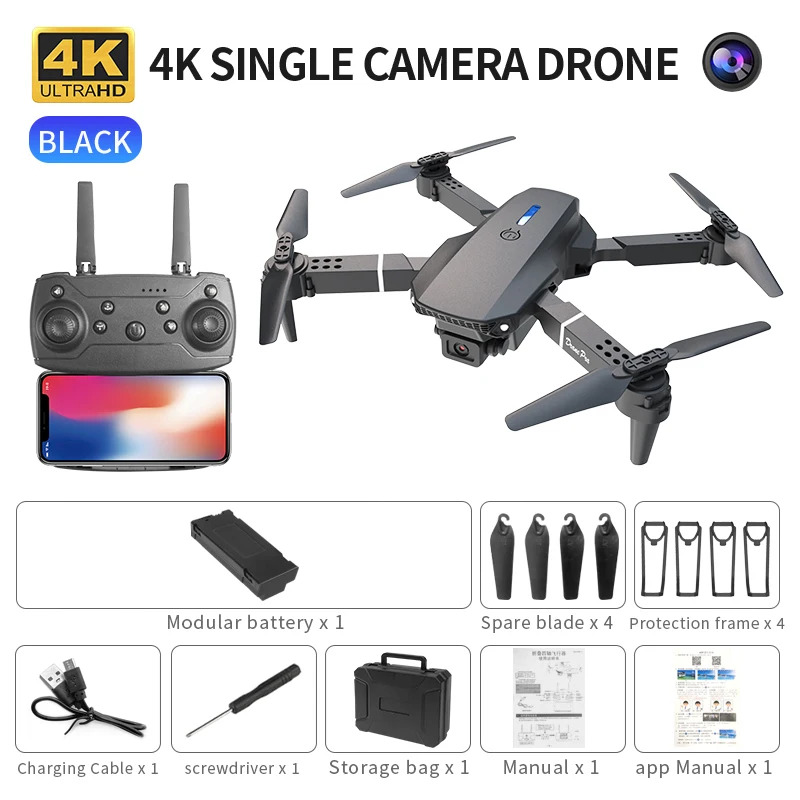 Drone Camera Mount - Il drone pieghevole intelligente E88 supporta