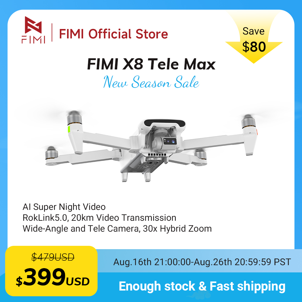Drone Camera Wide Angle - Drone FIMI X8 Tele Max con